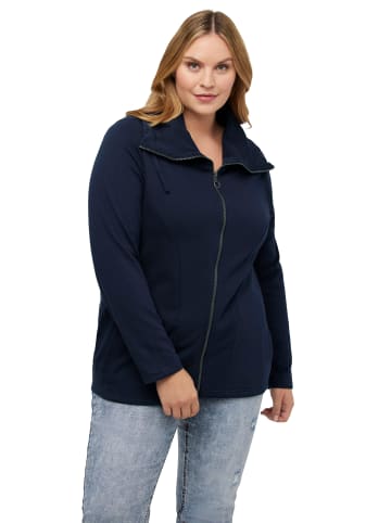 Ulla Popken Sweatjacke in marine