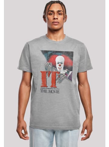 F4NT4STIC T-Shirt IT Distressed Poster in grau meliert