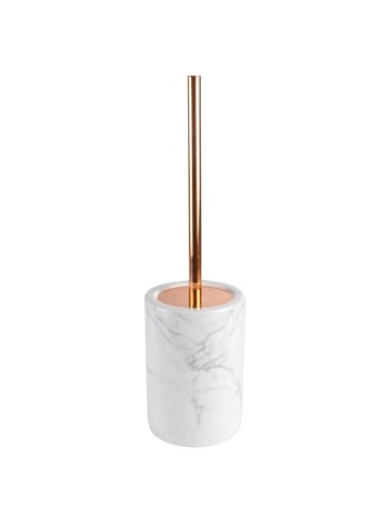 Douceur d’Intérieur WC-Bürste MARBRE, Keramik mit Marmor-Druck in Weiß, (B) 12 x (H) 12 x (L) 42 cm