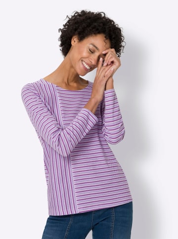 Sieh an! Langarmshirt in lavendel-flieder-bedruckt