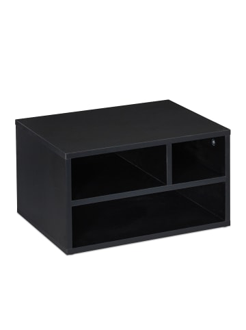 relaxdays Druckerständer Schreibtisch in Schwarz
