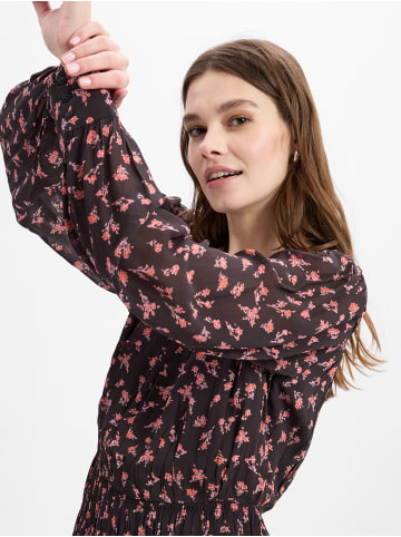 MOSS COPENHAGEN Kleid MSCHEvelda Orabella in schwarz rosa - 0001