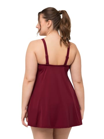 Ulla Popken Badeanzug in weinrot