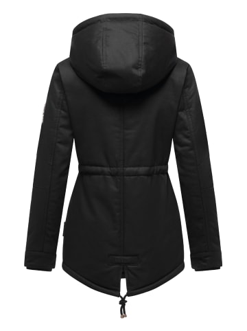 Marikoo Winterjacke Manolya in Black with black fur
