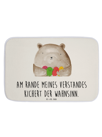 Mr. & Mrs. Panda Badteppich Bär Gefühl mit Spruch in Weiß