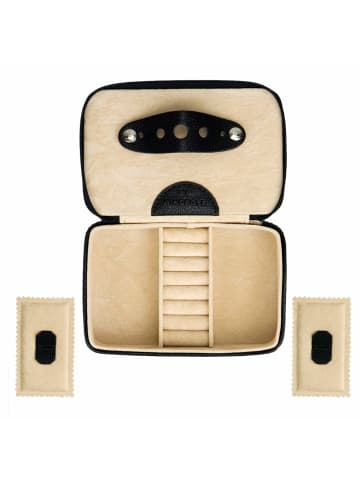 Windrose Beluga - Schmuckdose 14.5 cm (schwarz) in schwarz