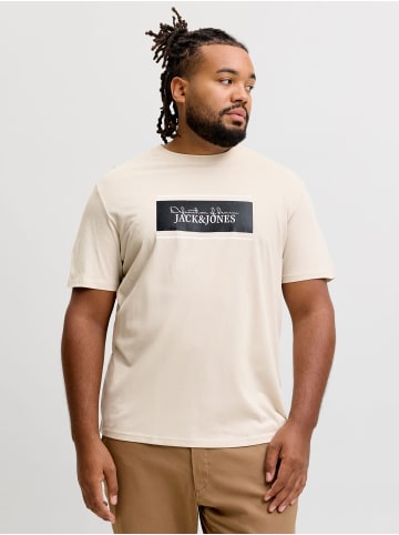 JACK & JONES PLUS T-shirt in Moonbeam
