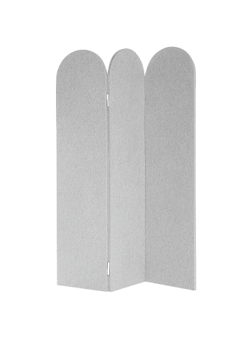 Beliani Büro-Raumteiler SLIMMY in Grau - (W) 120 x (H) 160 x (L) 2 cm