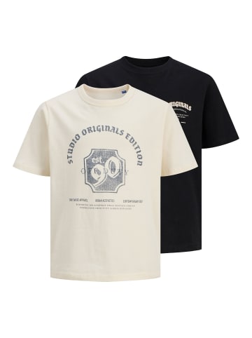 JACK & JONES Junior 2er-Pack T-shirt in Black
