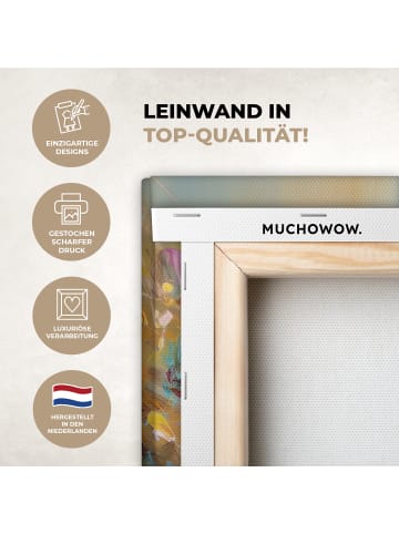 MuchoWow Leinwand bilder Blumenmeer (BxH)