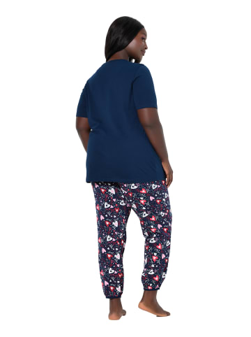 Ulla Popken Pyjama in nachtblau