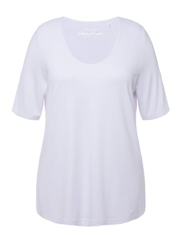 Ulla Popken Shirt in schneeweiß