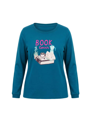 Ulla Popken Loungewear Oberteil in dunkles petrol