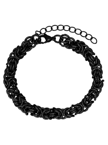 Steel_Art Byzantines Armband Herren Simon schwarz farben in Schwarz