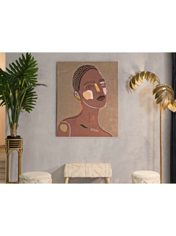 Mauro Ferretti Mehrfarbiges Gesichtsgemälde auf Leinwand, 80 x 2,8 x 100 cm