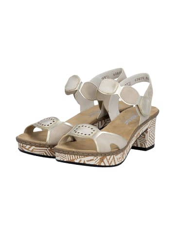 rieker Sandalen mit Absatz aus Namur Beige