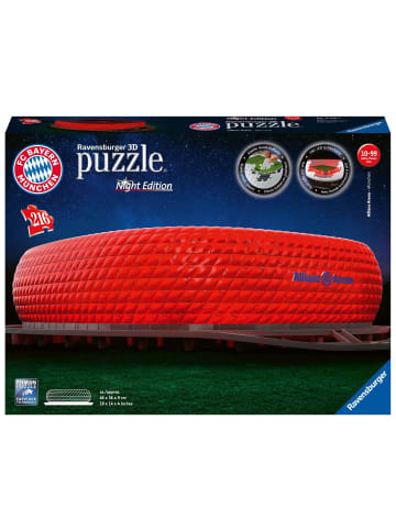 Ravensburger Ravensburger 3D Puzzle Allianz Arena bei Nacht 12530 - Bayern München...