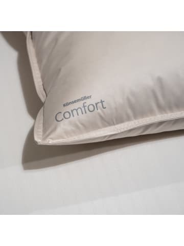 Künsemüller Comfort Daunen 3-Kammer Kopfkissen mit kanadischen Daunen in weiß