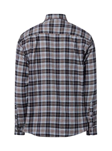 Andrew James Flanellhemd in anthrazit blau - 0003