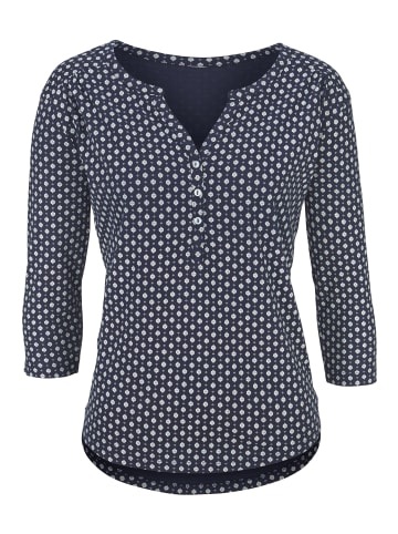 LASCANA 3/4-Arm-Shirt in navy