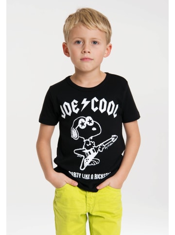 Logoshirt T-Shirt Snoopy in schwarz