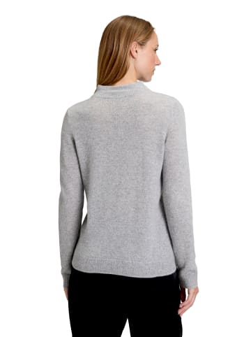 Betty Barclay Kaschmir-Pullover mit Stehkragen in Light Silver Melange
