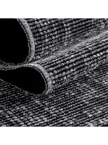 KADIMA DESIGN Teppich Kurzflor Unicolor Chenille Baumwolle Innen in Grau