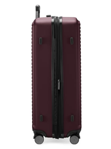Hauptstadtkoffer Mitte - Großer Reisekoffer Trolley 77cm XXL Erweiterung TSA 130L in Burgund