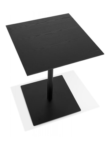 KADIMA DESIGN Esstisch Quadratisch Holz Metall | Küchentisch Schwarzes Gestell in Schwarz