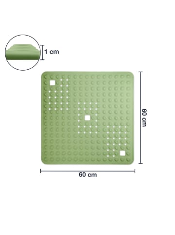 WohnDirect rutschfeste Duscheinlage BLASIC 1 in grün