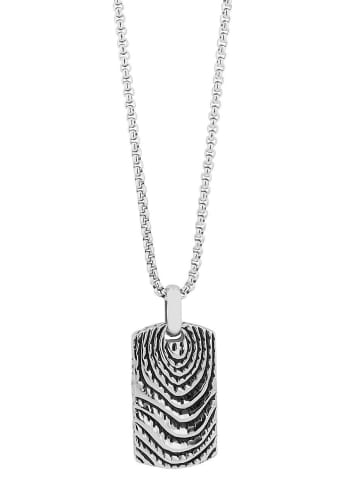 Adeliás Adeliás Damen Edelstahl Venezianerkette Halskette mit Anhänger 60 cm in silber