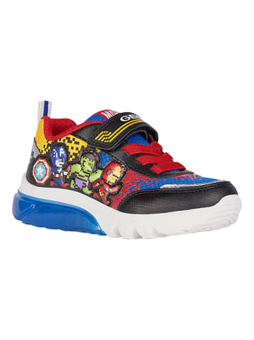 Geox Ciberdron Sneakers mit Klettverschluss für Kinder Schwarz