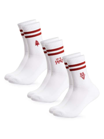 Occulto 3er Pack Weihnachts Tennissocken Rudolph in Mix3