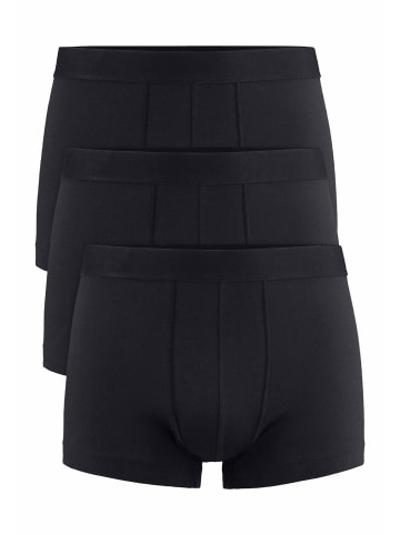 Hessnatur Pants Regular Cut 3er-Pack in schwarz