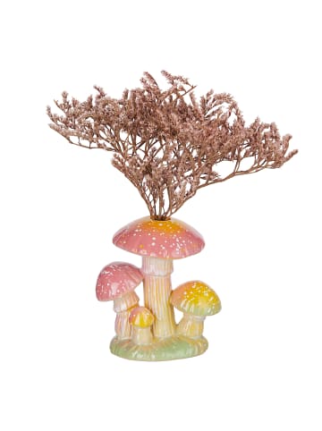 Butlers Butlers Vase ENCHANTED FOREST Pilze in Pink / Gelb