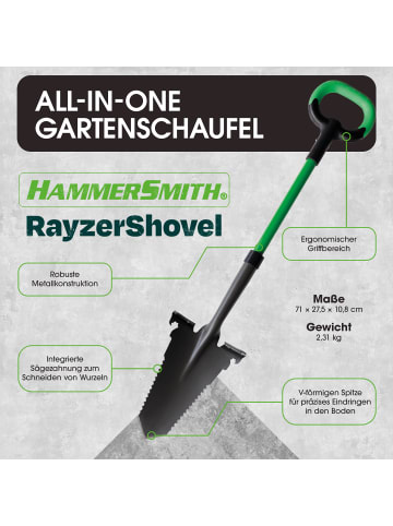 Hammersmith All-in-One Spaten RayzerShovel in Grün