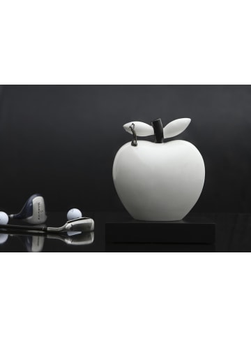 Goebel Deko-Objekt Apfel "Hole in One" Studio 8 Art & Apple in Weiß 28 cm in weiß