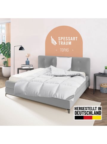 Spessarttraum Warme Ganzjahres-Daunendecke "Saphir" in weiß