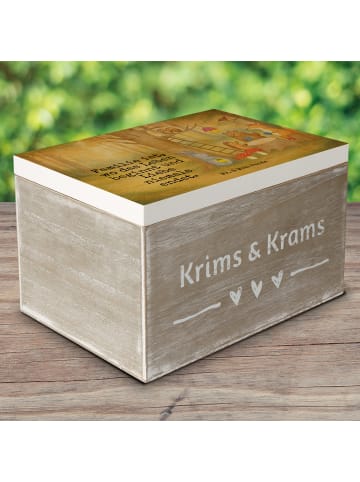 Mr. & Mrs. Panda Box Waldtiere Picknick Design mit Spruch in Weiß