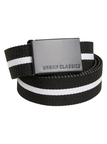 Urban Classics Gürtel in black white stripe/black