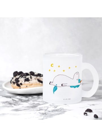 Mr. & Mrs. Panda Teetasse Einhorn Sternenhimmel ohne Spruch in Transparent