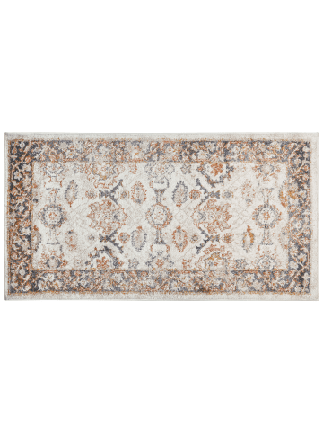 Beliani Kurzflor NURNUS in Beige/Orange/Grau - (W) 80 x (H) 1.2 x (L) 150 cm