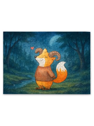 Mr. & Mrs. Panda Puzzle Widder Astologie Design ohne Spruch in Weiß