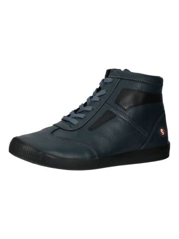 softinos Stiefelette in Blau/Schwarz