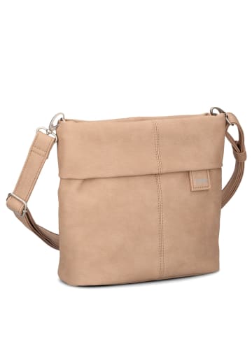 Zwei Mademoiselle M8 - Schultertasche 25 cm in nubuk-sand