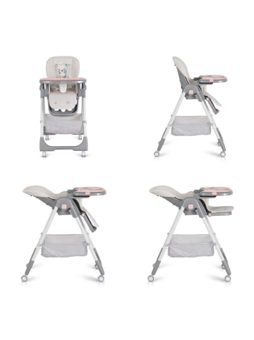 Moni Kinderhochstuhl Raffy klappbar in rosa