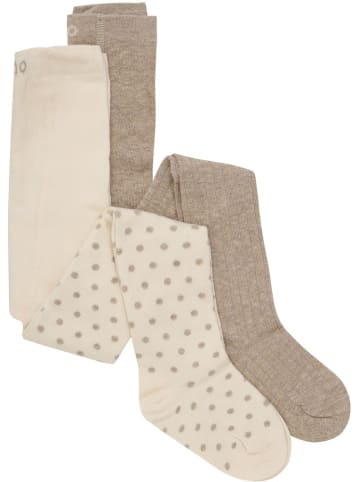 Minymo Strumpfhose "Stockings with Pattern (2-Pack)" in Braun