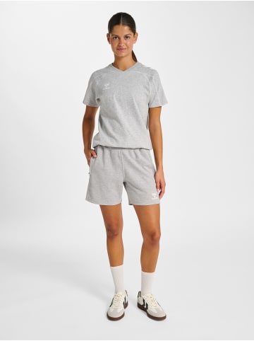 Hummel Verstellbare Taille Kurze Hose Hmlmove Damen in GREY MELANGE