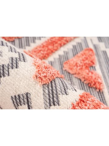 Arte Espina Kurzflor Teppich Ethnie 125 in grau - apricot - rechteckig