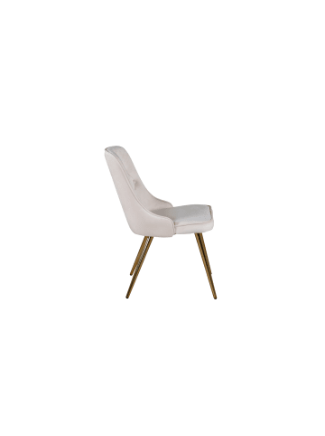 ebuy24 Esszimmerstuhl VelvetDeluxe Beige 2er Set